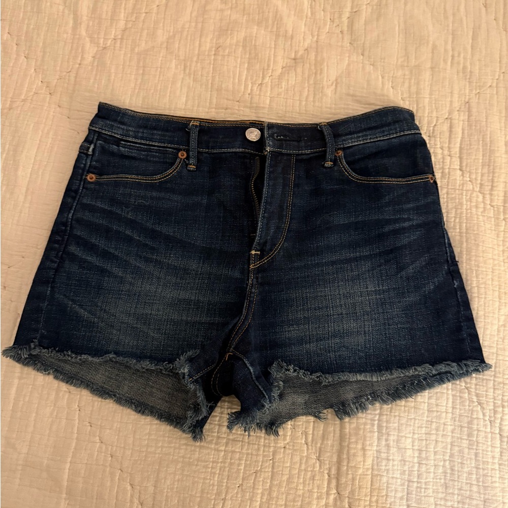 Abercrombie & Fitch Denim Frayed Hem Women's Shorts
